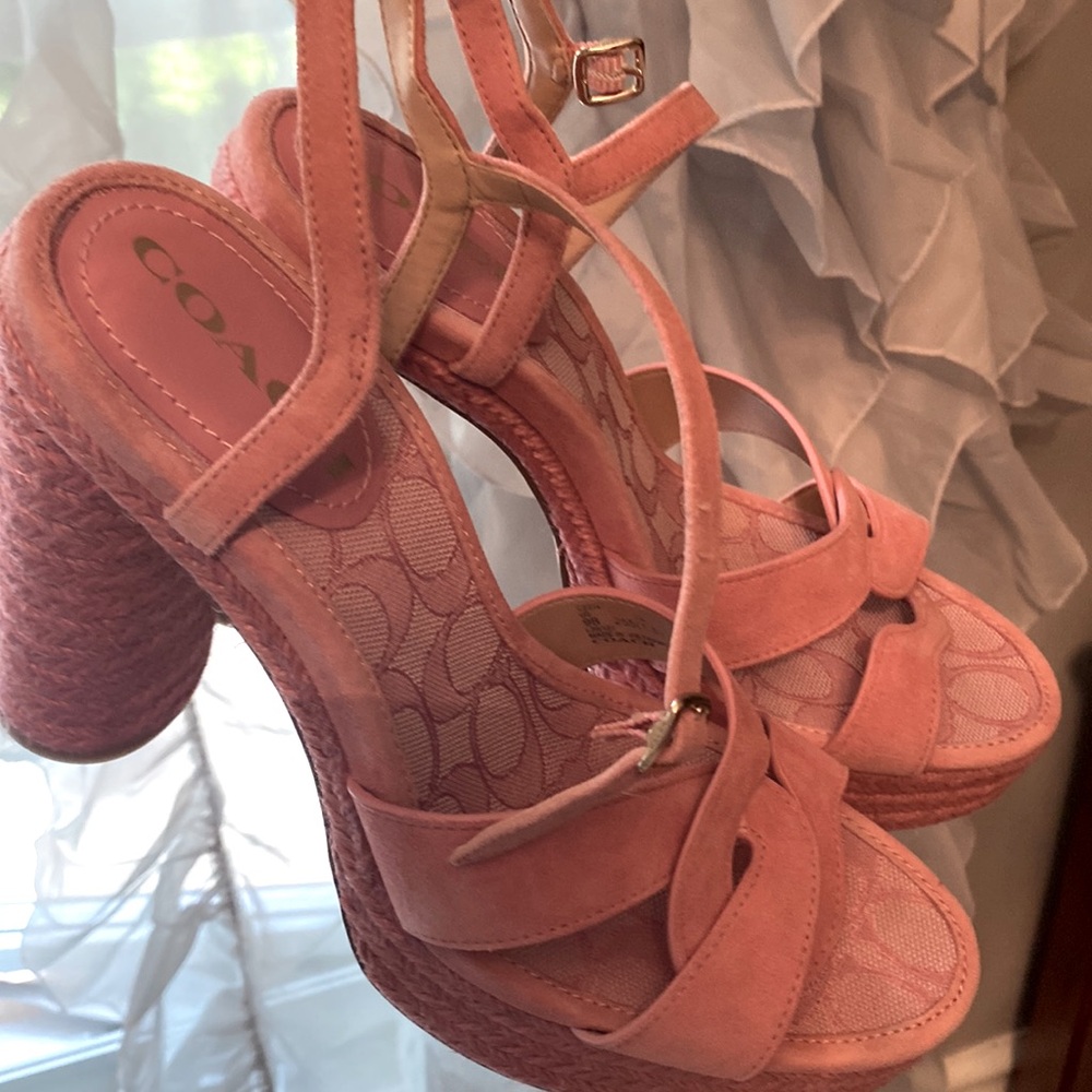Coach platform sandals